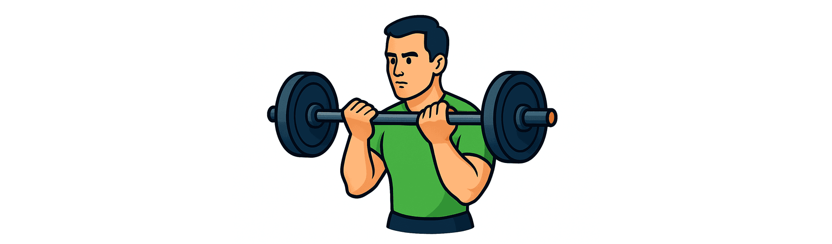 Свиване с щанга (bicep curl) — техника
