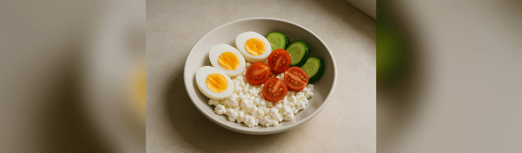 Cottage cheese bowl с яйца