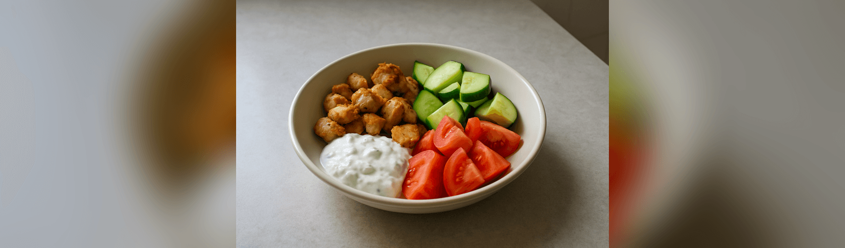 Пилешки гирос bowl с дзадзики